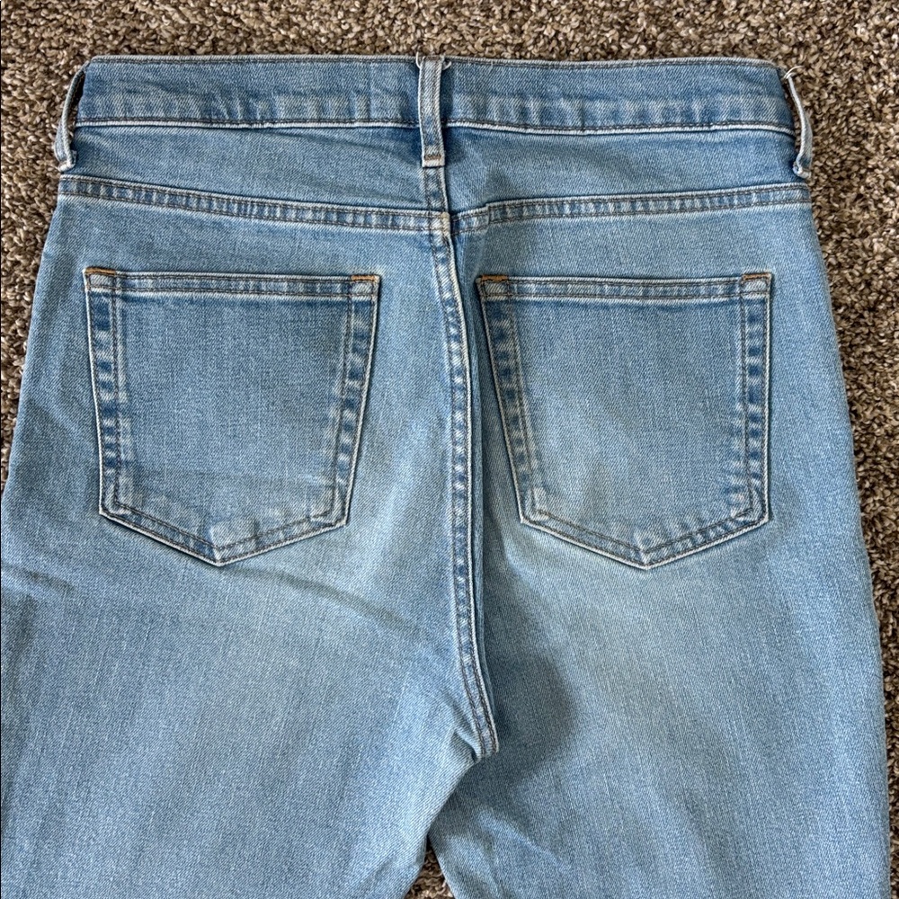 Everlane Women’s Bluewash Strech High Rise Ankle Jeans Size 28 - Picture 9 of 11